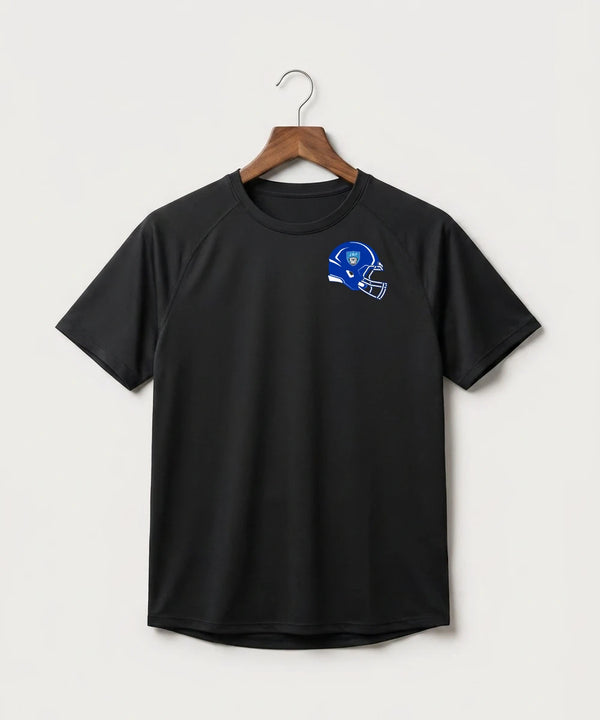Janesville Waldorf Pemberton Football (Boys) - Black Tee - Left Chest