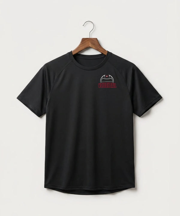 Wabasha Kellogg High School Volleyball (Girls) - Black Tee - Left Chest