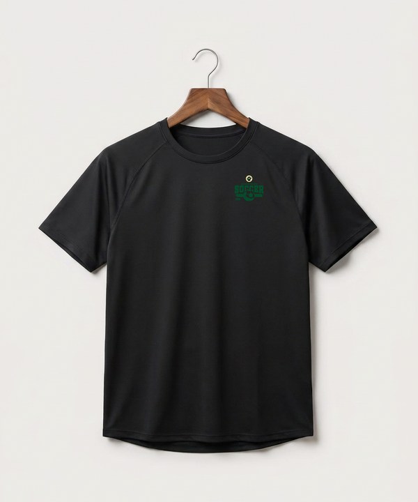 Ashwaubenon High School Soccer (Boys) - Black Tee - Left Chest