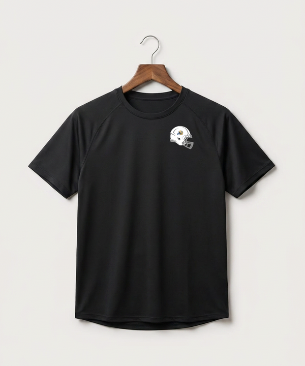 Braham Area High School Football (Boys) - Black Tee - Left Chest