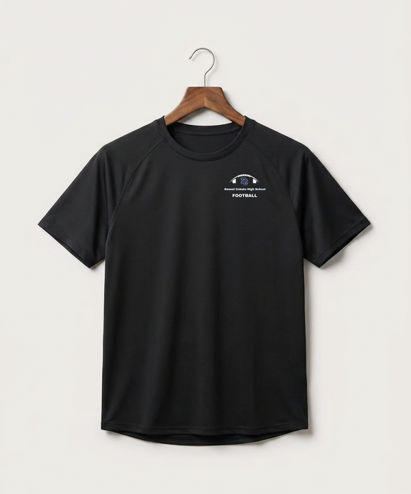 Dassel Cokato High School Football (Boys) - Black Tee - Left Chest