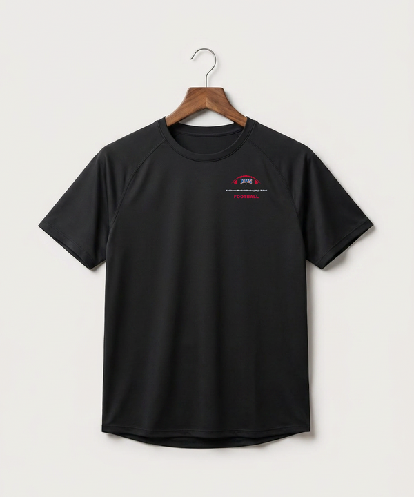 Kerkhoven-Murdock-Sunburg High School Football (Boys) - Black Tee - Left Chest