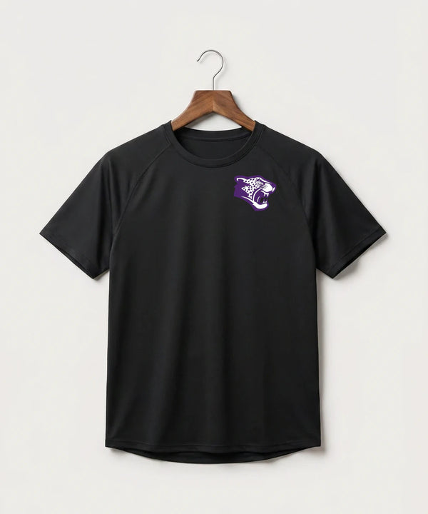 Granada-Huntley-East Chain/Truman Football (Boys) - Black Tee - Left Chest