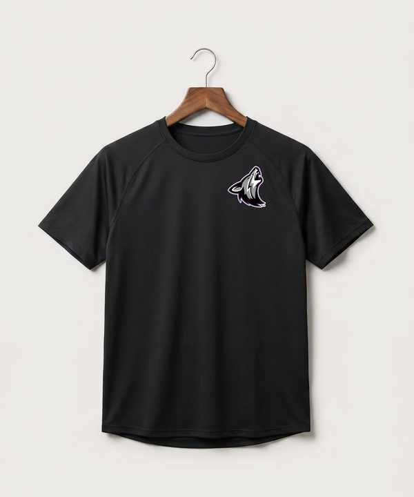 Heron Lake-Okabena High School Football (Boys) - Black Tee - Left Chest