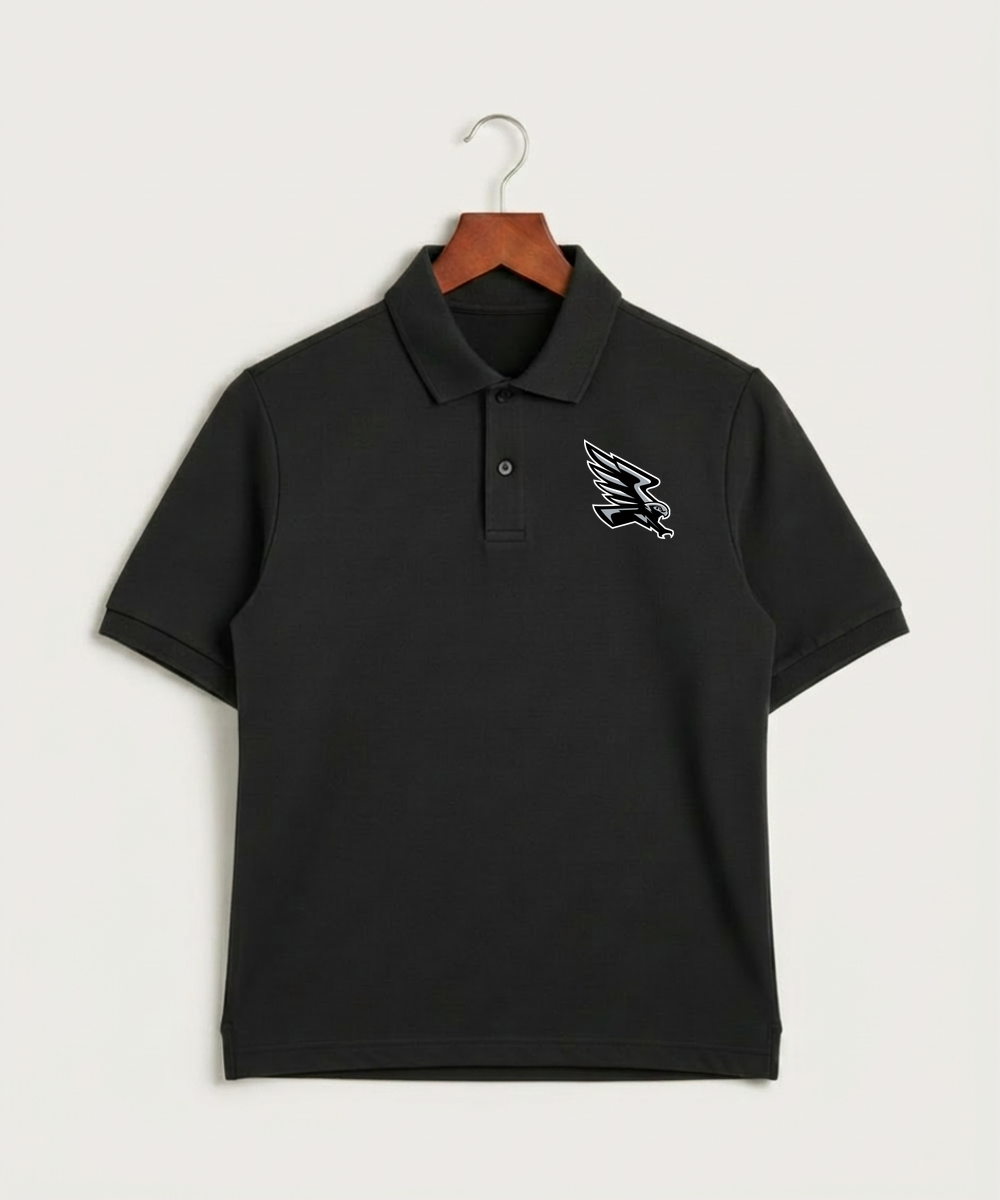 Red Rock Central High School Football (Boys) - Black Polo - Left Chest