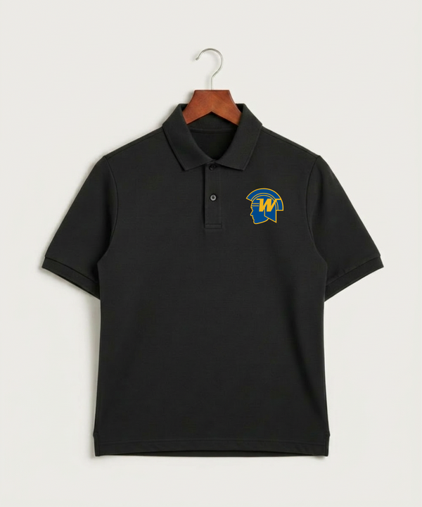 Wayzata High School Football (Boys) - Black Polo - Left Chest