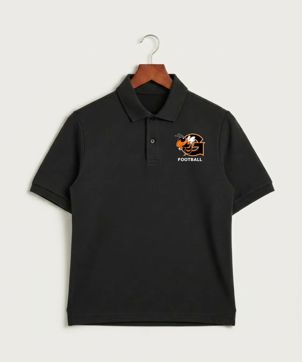 Giltner High School Football - Black Polo - Left Chest