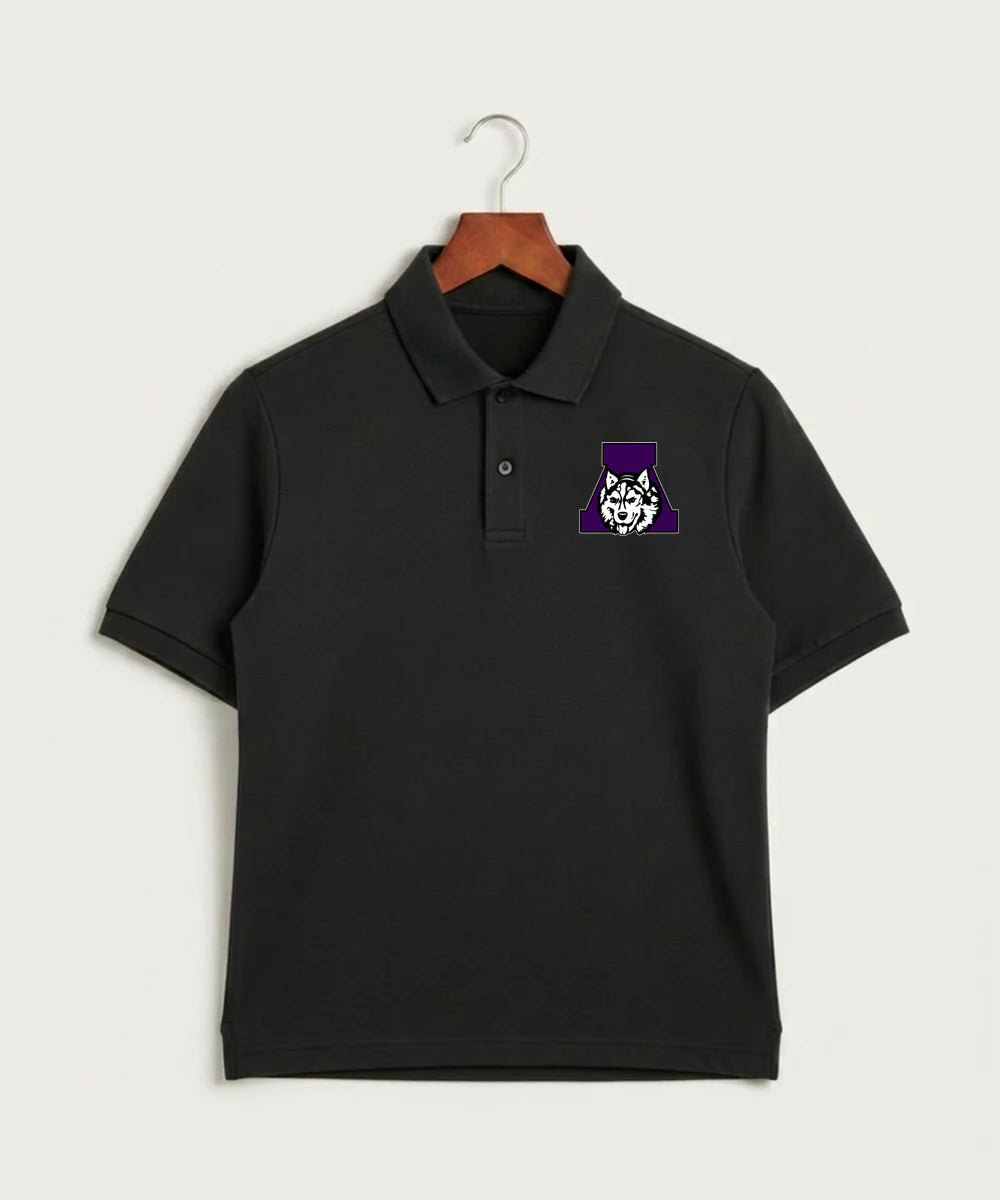 Albany High School Athletics - Black Polo - Left Chest