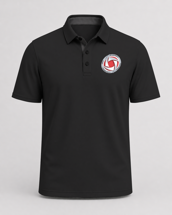 Houston Volleyball - Black Polo - Left Chest