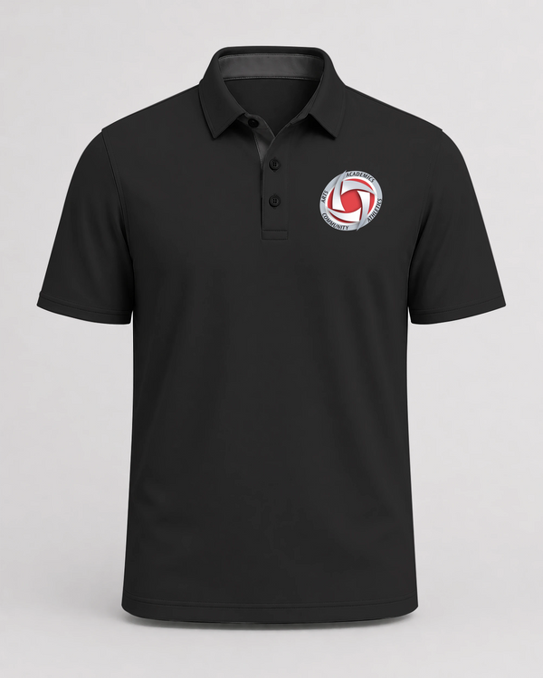 Houston Volleyball - Black Polo - Left Chest