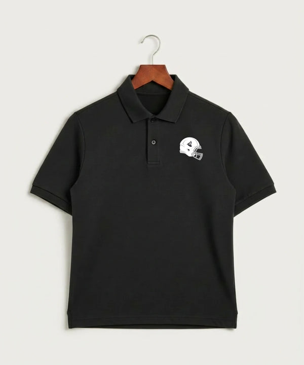 Heron Lake-Okabena High School Football (Boys) - Black Polo - Left Chest