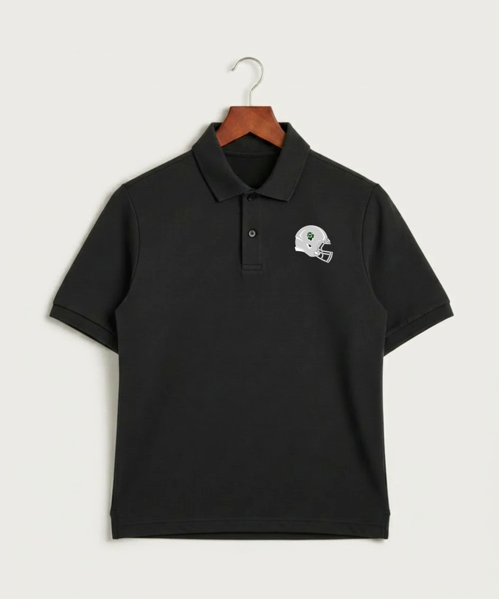 Roseau High School Football (Boys) - Black Polo - Left Chest