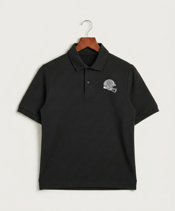 Sargent County High School Football (Boys) - Black Polo - Left Chest