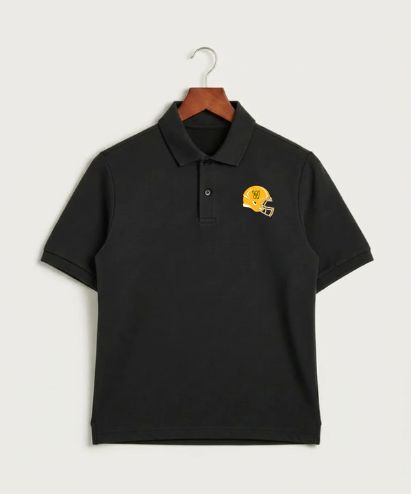 Warroad High School Football (Boys) - Black Polo - Left Chest