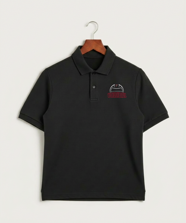 Cannon Falls High School Volleyball (Girls) - Black Polo - Left Chest