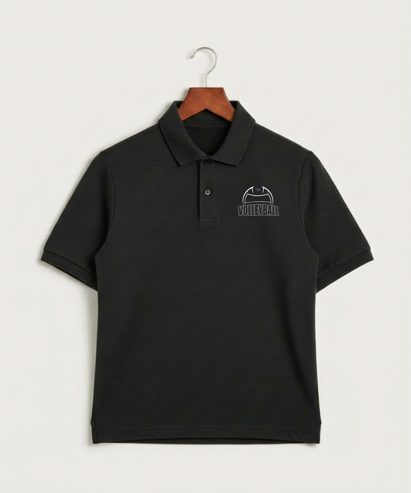 Zumbrota Mazeppa High School Volleyball (Girls) - Black Polo - Left Chest
