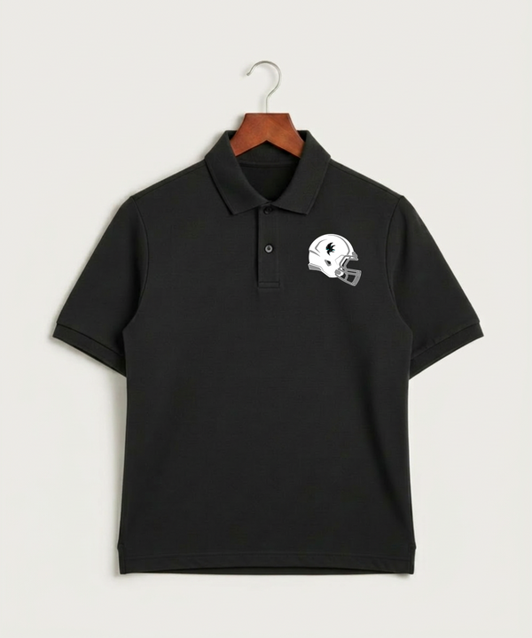 Alden-Conger-Glenville Emmons High School Football (Boys) - Black Polo - Left Chest