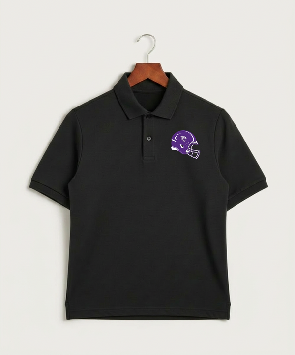 Granada-Huntley-East Chain/Truman Football (Boys) - Black Polo - Left Chest