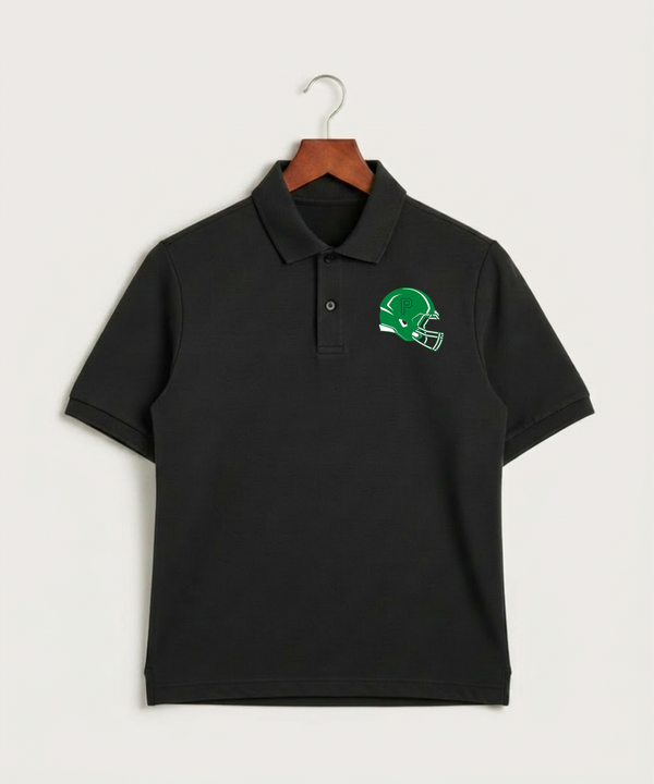 Pipestone Area High School Football (Boys) - Black Polo - Left Chest