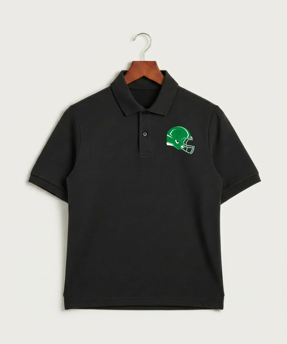 Pipestone Area High School Football (Boys) - Black Polo - Left Chest