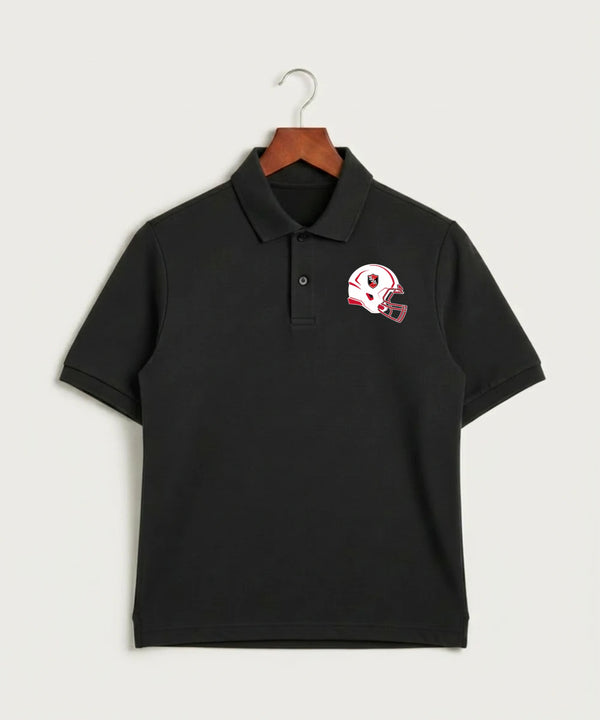 Saint James High School Football (Boys) - Black Polo - Left Chest