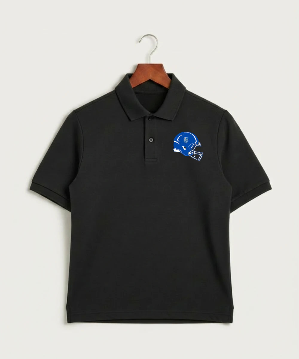 Lake Crystal-Welcome-Memorial High School Football (Boys) - Black Polo - Left Chest