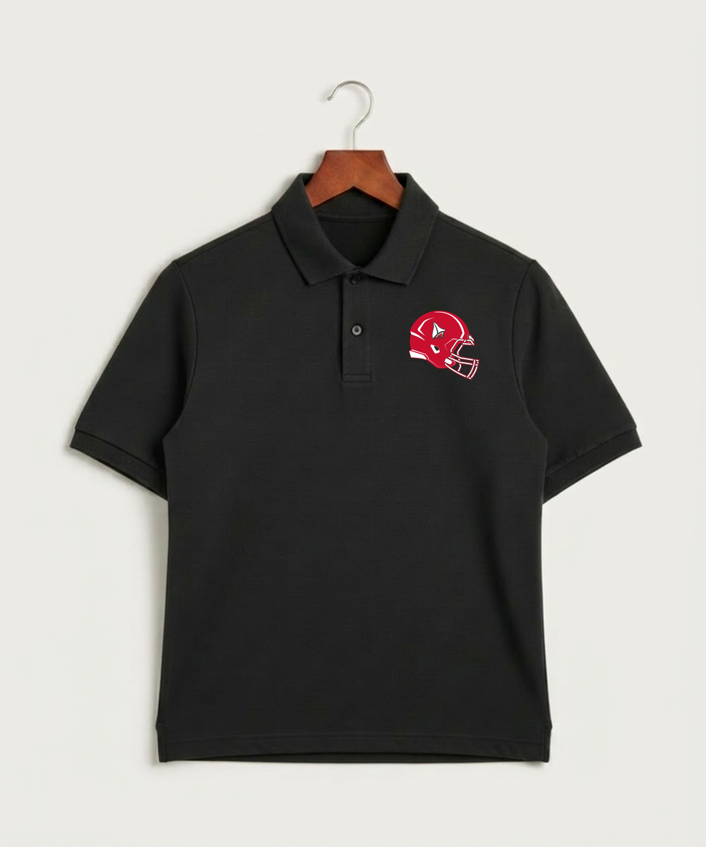 Detroit Lakes Community High School Football (Boys) - Black Polo - Left Chest
