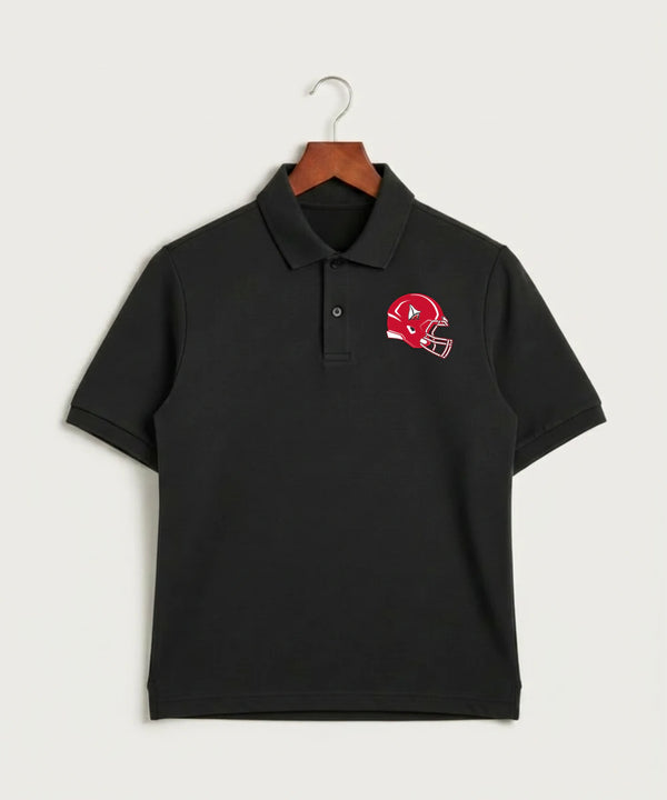 Detroit Lakes Community High School Football (Boys) - Black Polo - Left Chest
