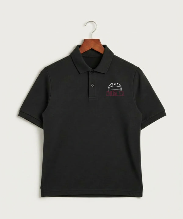 Triton High School Volleyball (Girls) - Black Polo - Left Chest