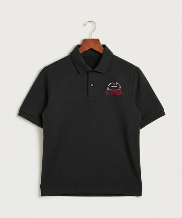 Wabasha Kellogg High School Volleyball (Girls) - Black Polo - Left Chest