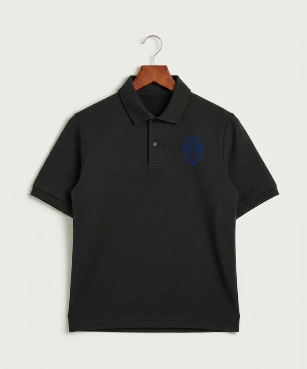 West Bend West High School Football - Black Polo - Left Chest