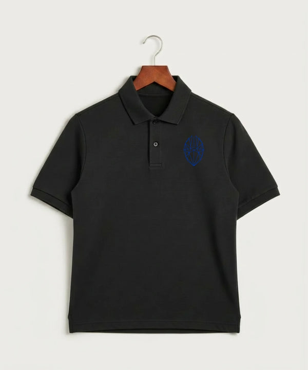 West Bend West High School Football - Black Polo - Left Chest