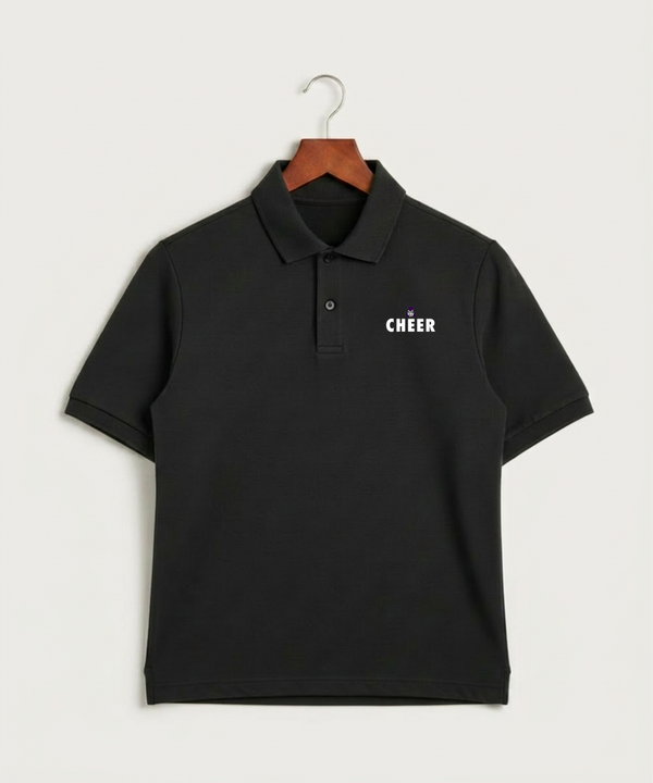 Albany High School Cheerleading - Black Polo - Left Chest