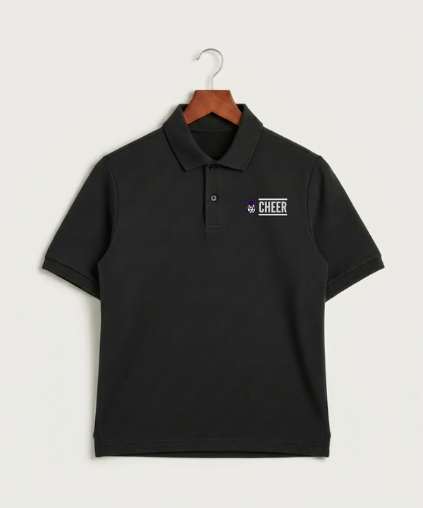 Albany High School Cheerleading - Black Polo - Left Chest