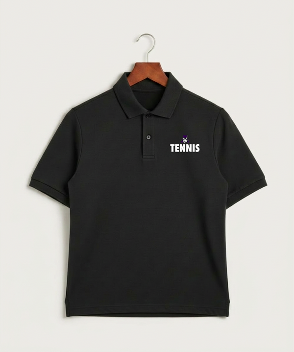 Albany High School Tennis (Boys) - Black Polo - Left Chest