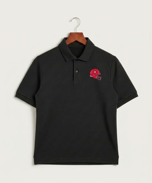 Buffalo High School Football (Boys) - Black Polo - Left Chest