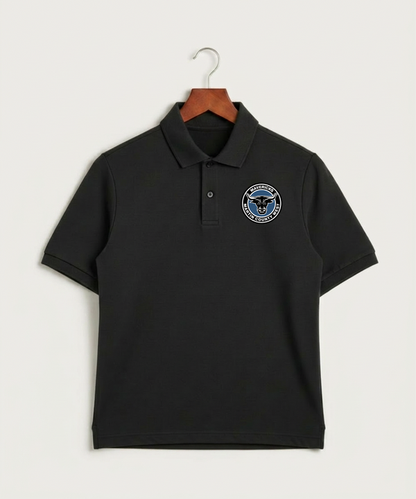 Martin County West High School Football (Boys) - Black Polo - Left Chest