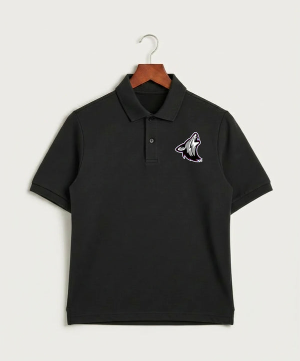Heron Lake-Okabena High School Football (Boys) - Black Polo - Left Chest