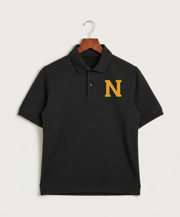 Nevis High School Volleyball (Girls) - Black Polo - Left Chest