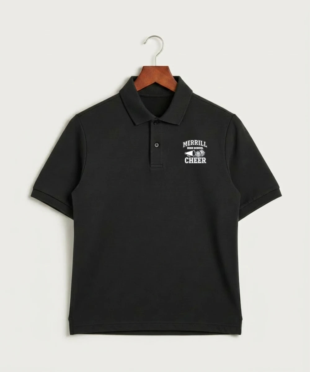 Merrill Dance and Cheer - Black Polo - Left Chest