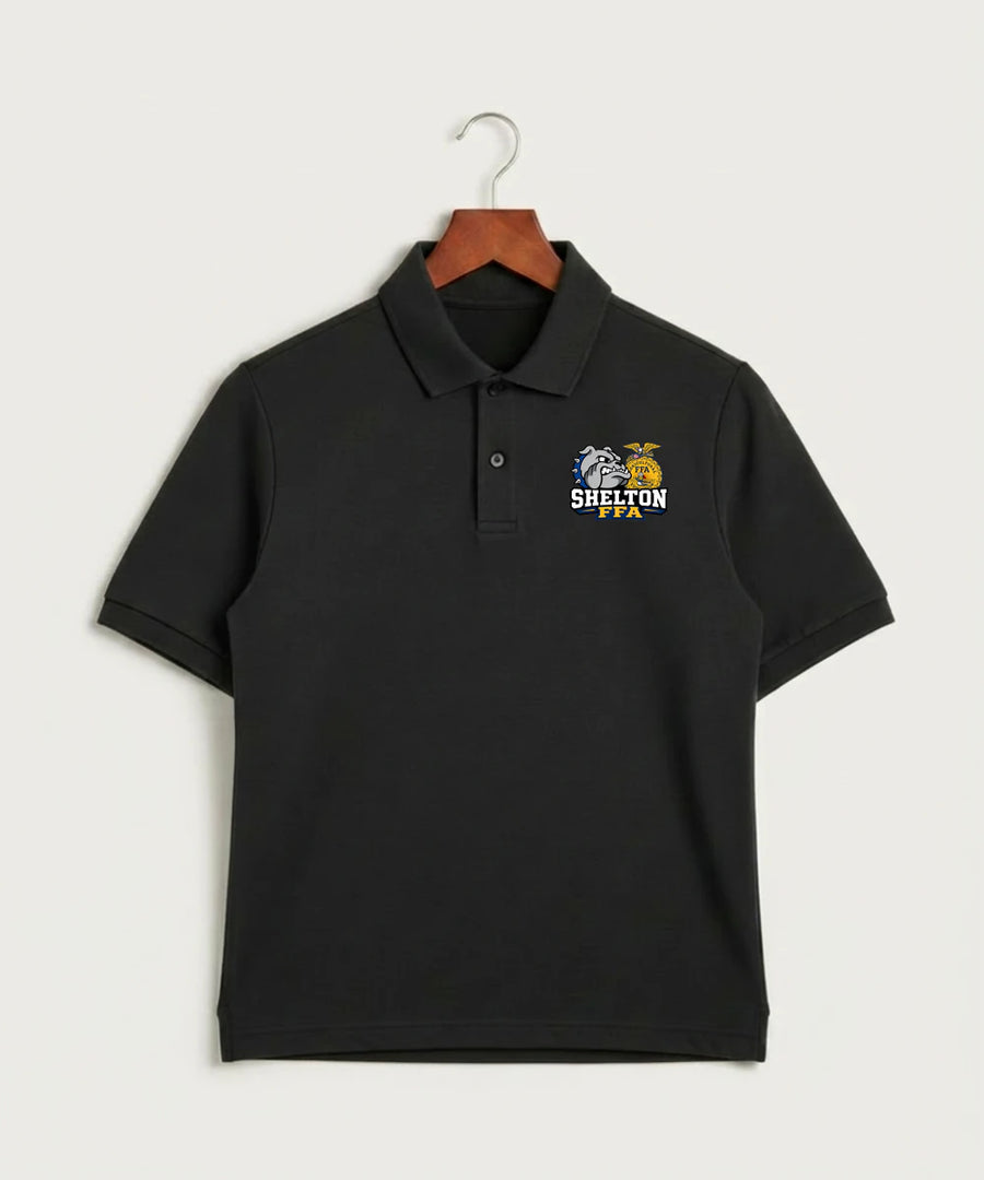 Shelton High School FFA general - Black Polo - Left Chest