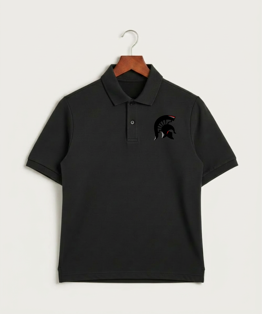 Bold High School Football (Boys) - Black Polo - Left Chest