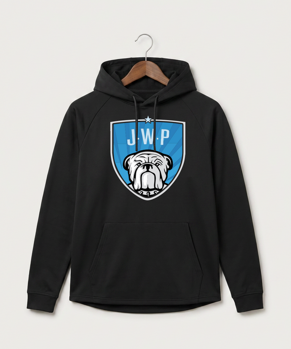 Janesville Waldorf Pemberton Volleyball (Girls) - Black Hoodie - Full Front