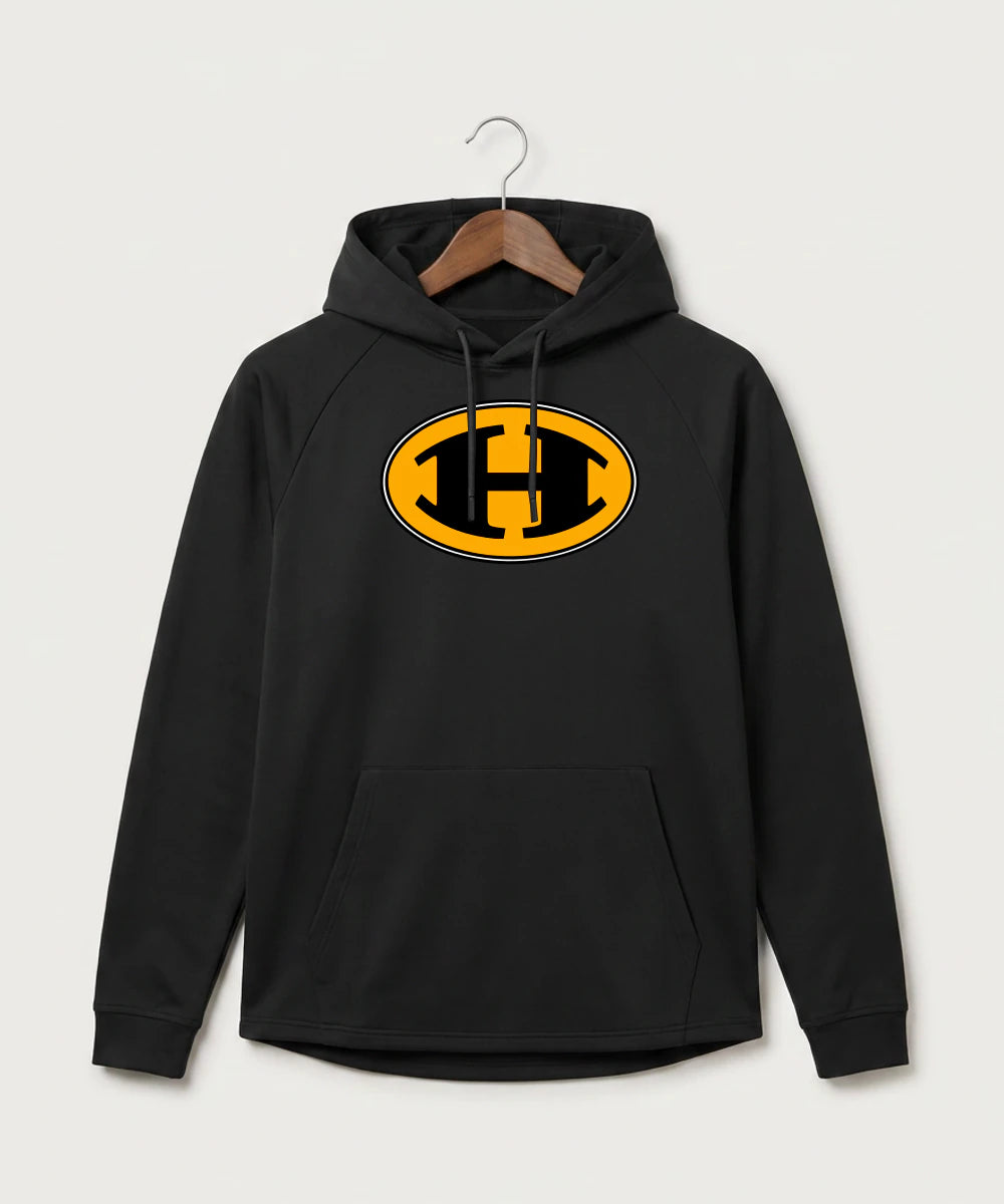 Hutchinson High School Football (Boys) - Black Hoodie - Full Front