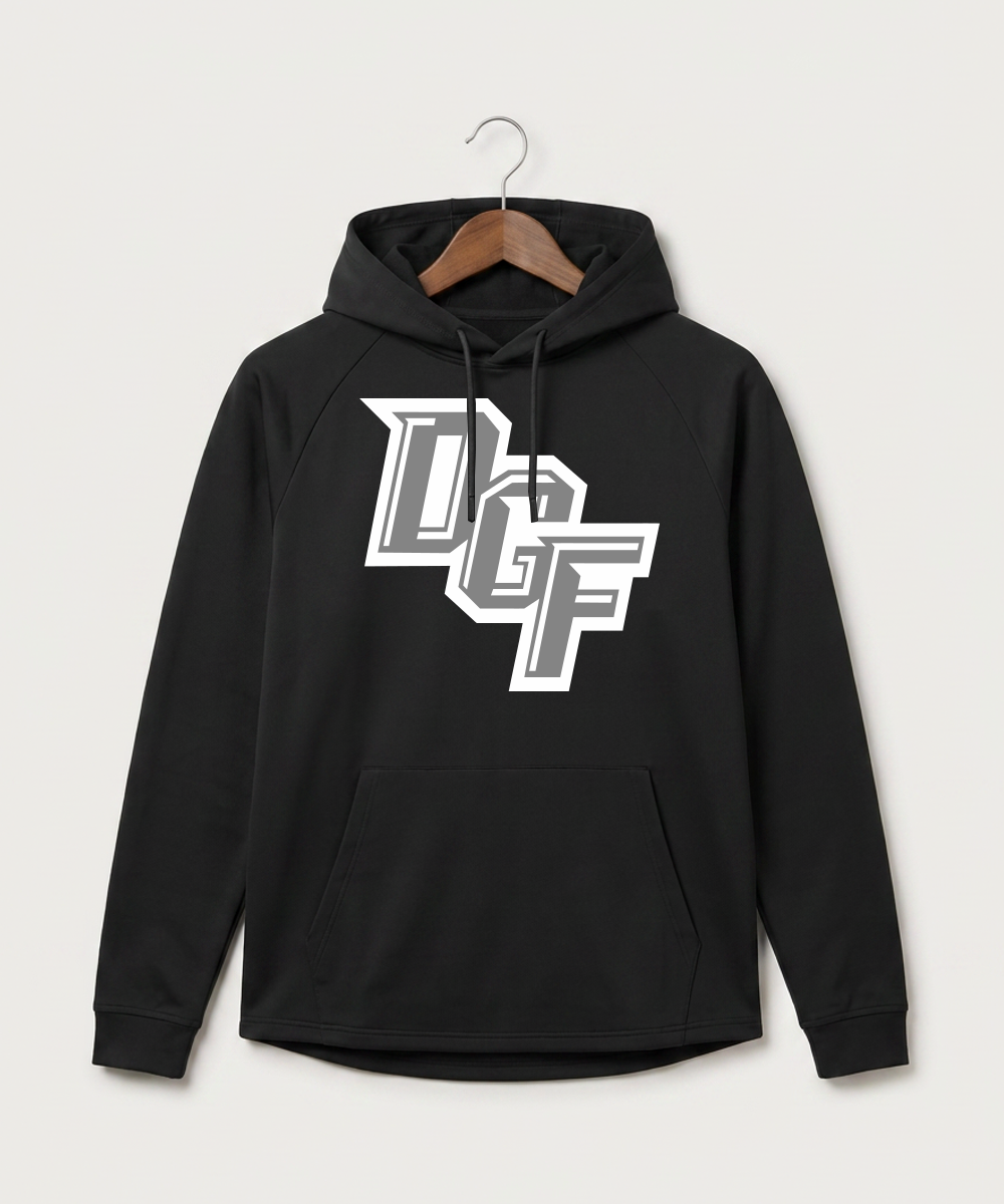 DGF High School Football (Boys) - Black Hoodie - Full Front