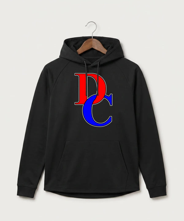 Davenport Central High School Volleyball (Girls) - Black Hoodie - Full Front