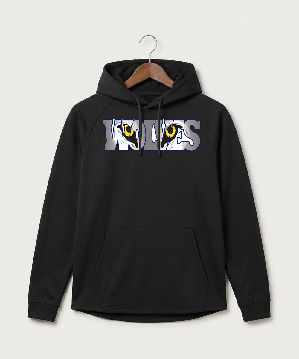 Walker Hackensack Akeley Volleyball (Girls) - Black Hoodie - Full Front