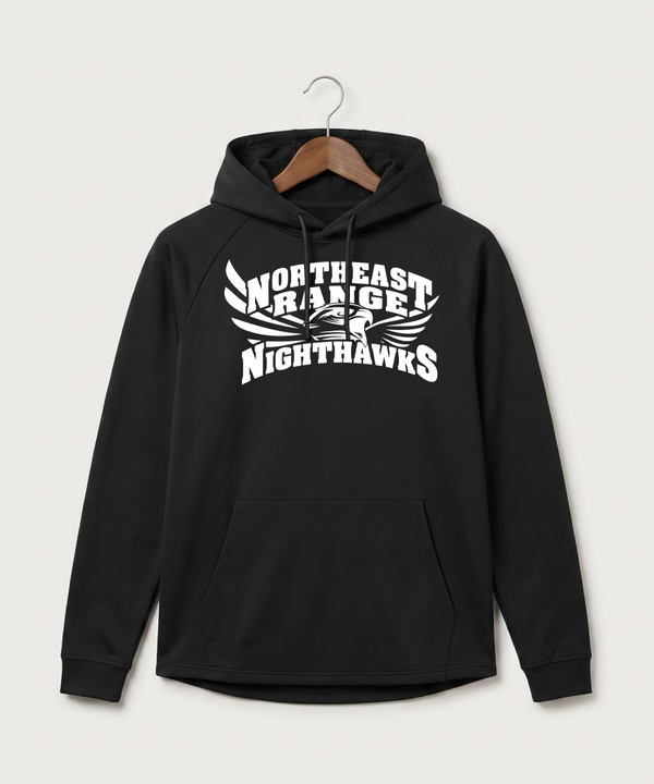 Northeast Range High School Volleyball (Girls) - Black Hoodie - Full Front