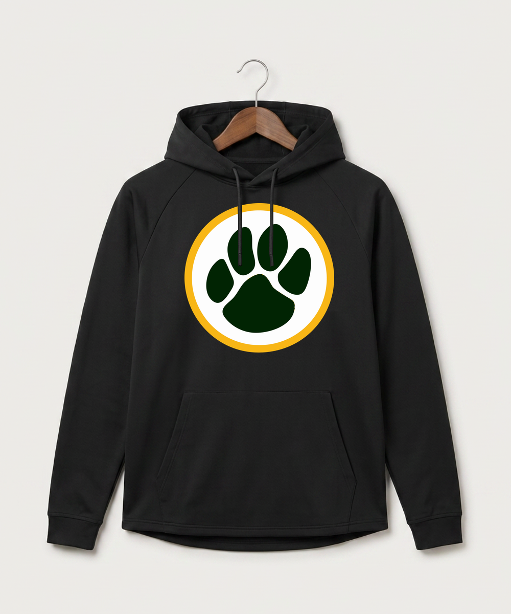 Ashwaubenon High School General (Sandbox) - Black Hoodie - Full Front