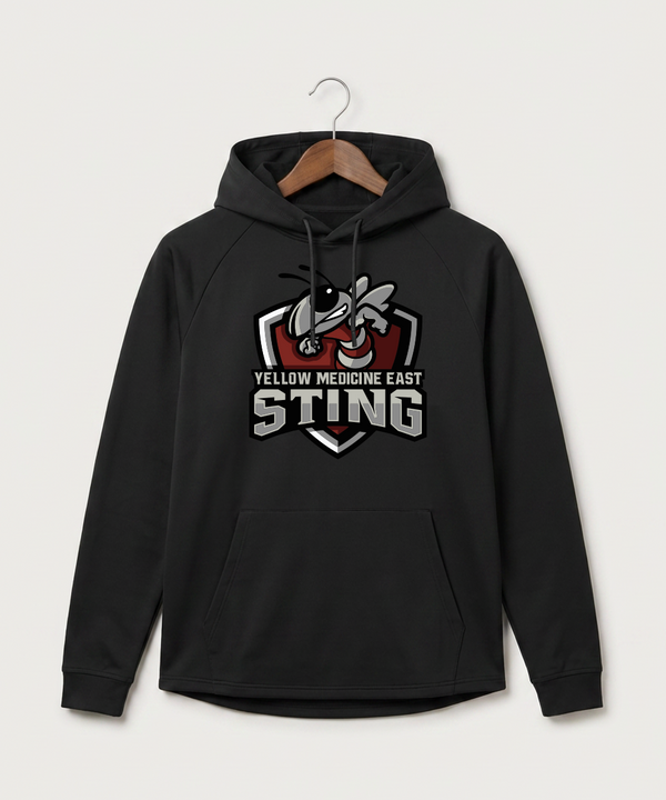 Yellow Medicine East High School Football (Boys) - Black Hoodie - Full Front